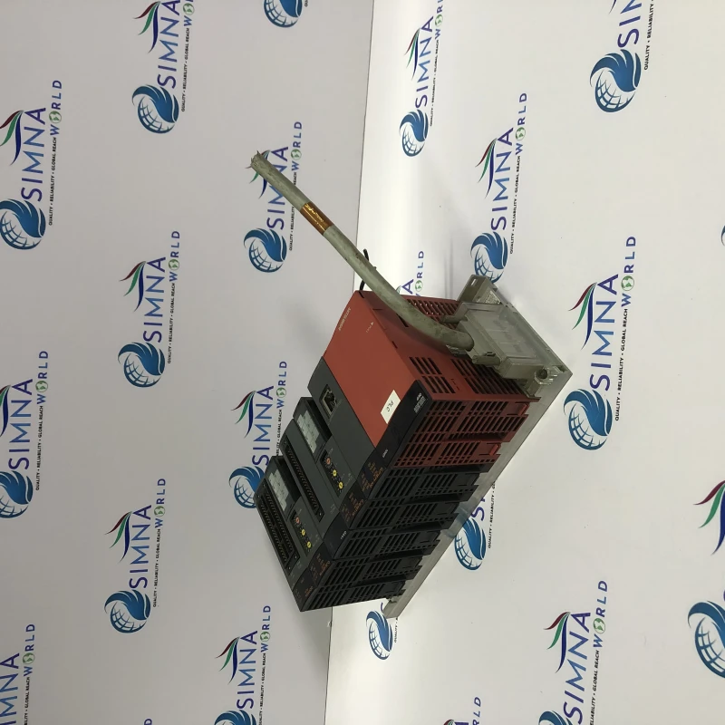 Mitsubishi PLC rack with modules, likely Mitsubishi MELSEC system thumbnail 5